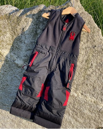 Kalhoty dětské Spyder lyžařské černo-červené